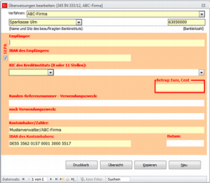 Überweisungen bearbeiten